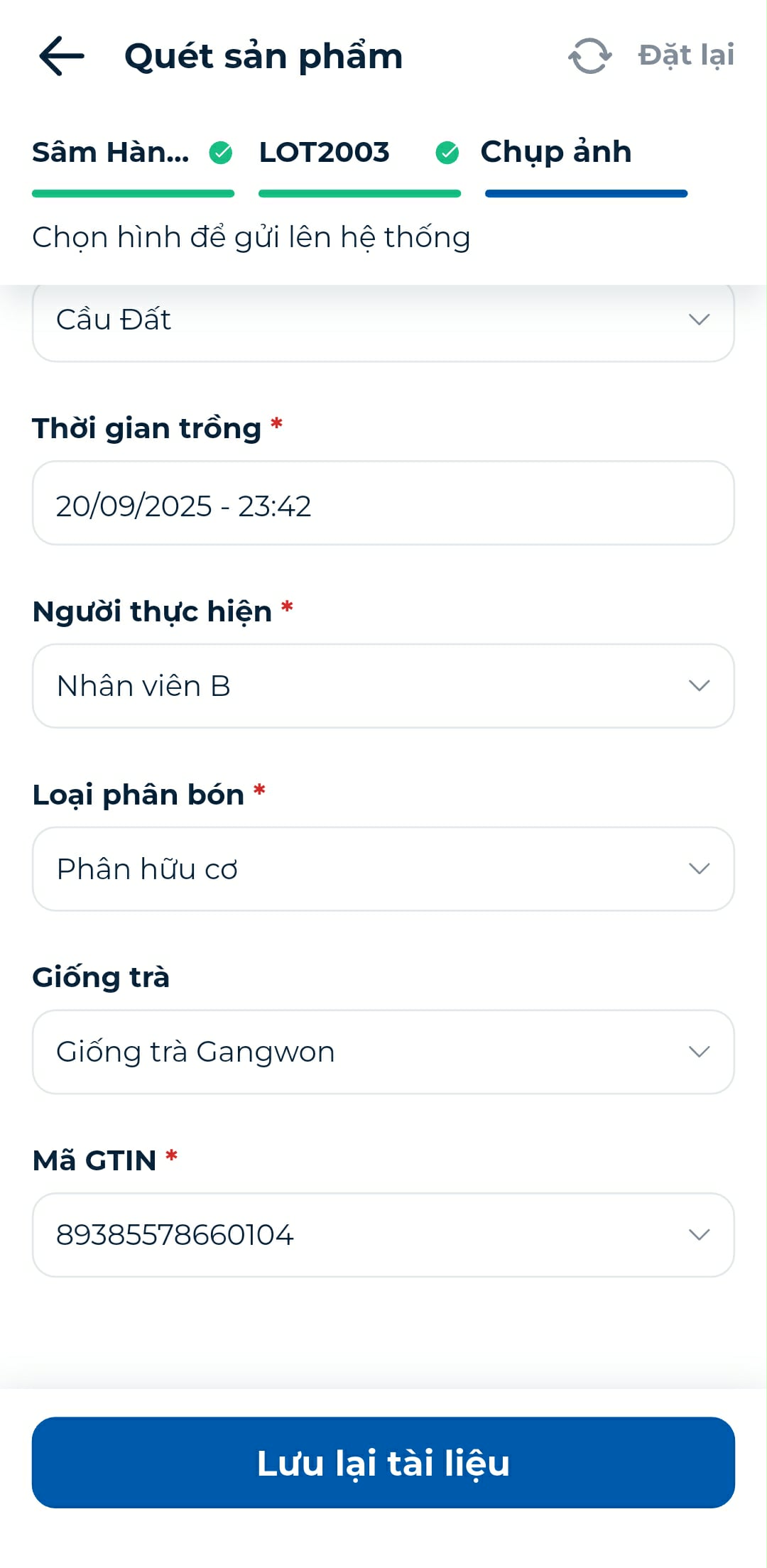 Hiển thị sản phẩm trên dashboard