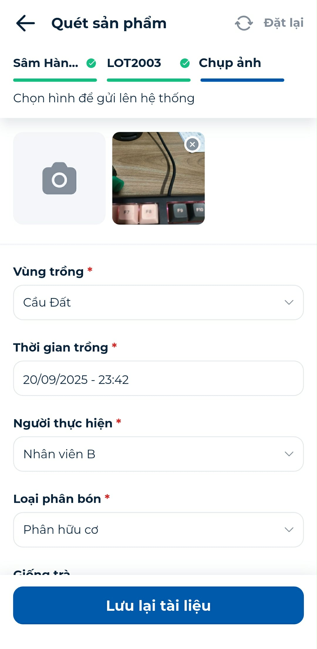 Hiển thị sản phẩm trên dashboard